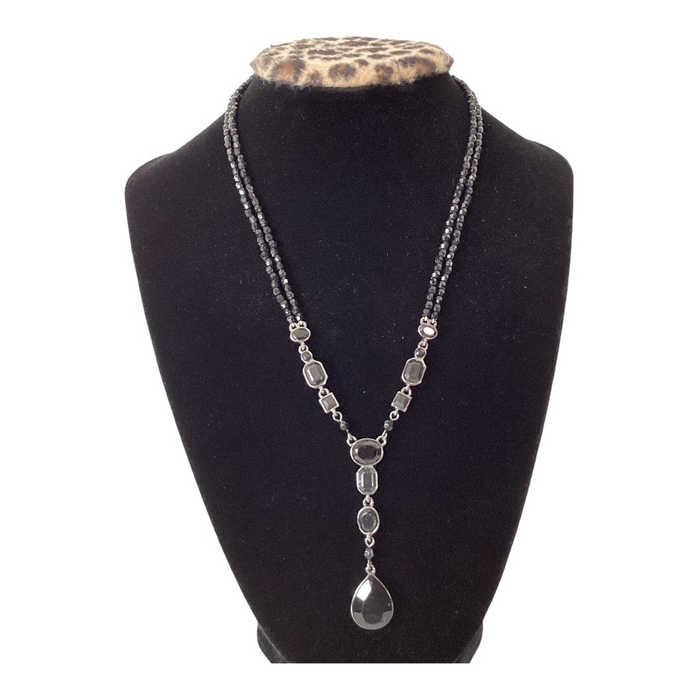 Carolina Herrera Teardrop Pendant Necklace And 1928 Teardrop Dangle Earrings EUC - Picture 15 of 16